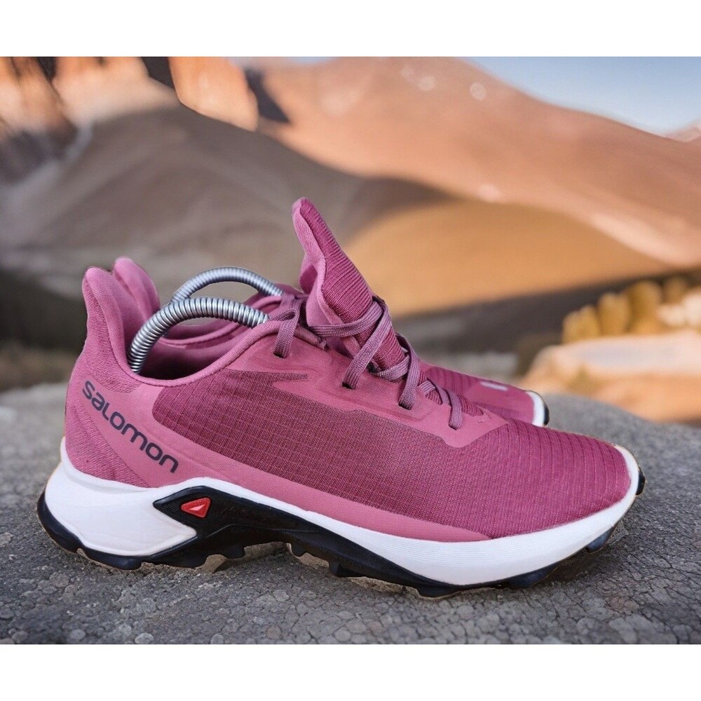 Mens Salomon 9.5 Sneakers Alpha Cross 3 Trail Running Hiking Contagrip Fusia